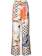Tory Burch Print Flared Trousers - Multicolour