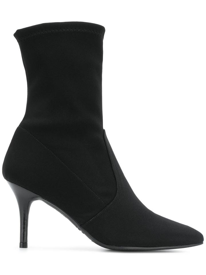 Stuart Weitzman Cling Sock Boots - Black