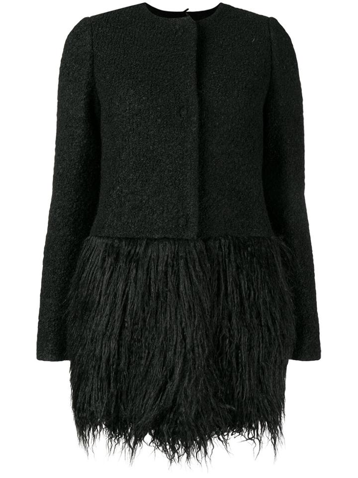 Blugirl Contrast Panel Coat - Black
