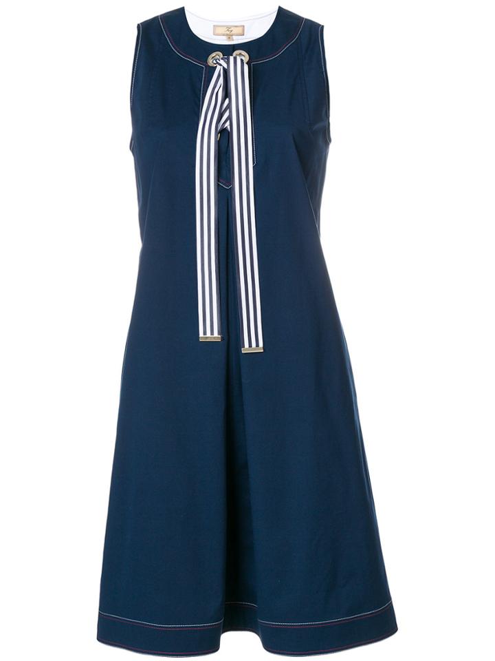 Fay Flared Design Dress - Blue
