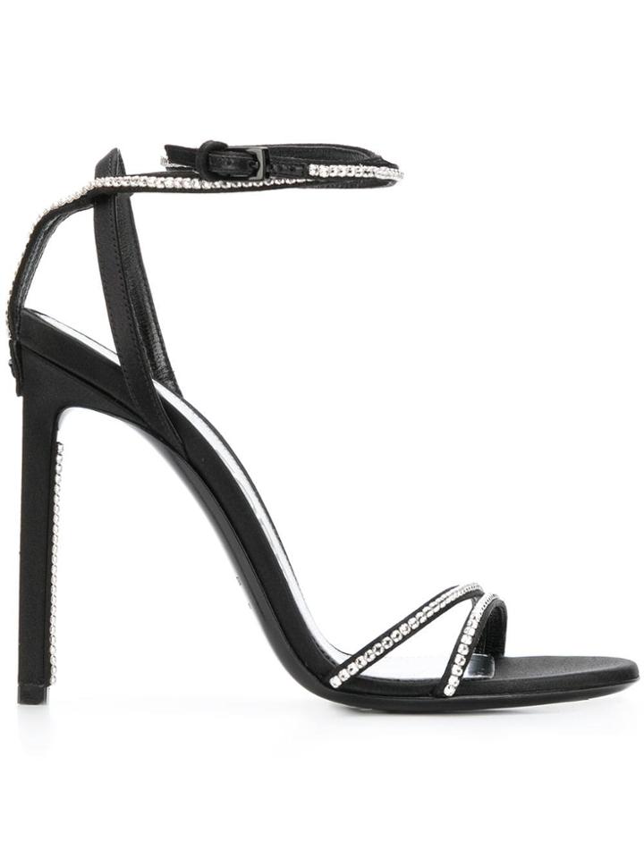 Tom Ford Crystal Embellished Sandals - Black