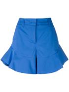 Dorothee Schumacher - Flared Shorts - Women - Cotton/polyester/spandex/elastane - 3, Blue, Cotton/polyester/spandex/elastane