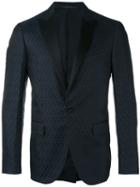 Pal Zileri - Circle Pattern Tuxedo Jacket - Men - Silk/cupro - 50, Blue, Silk/cupro