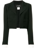 Chanel Vintage Cropped Boxy Jacket - Black