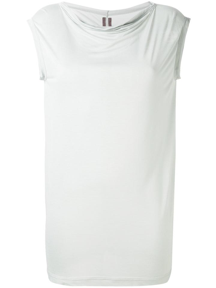 Draped Collar Top - Women - Viscose - L, Green, Viscose, Rick Owens Drkshdw