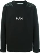 Han Kj0benhavn Paneled Sweatshirt, Men's, Size: Medium, Black, Cotton/polyester