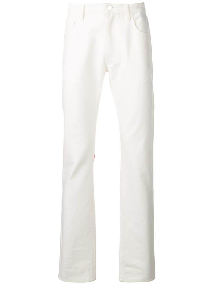 Raf Simons White Skinny Jeans