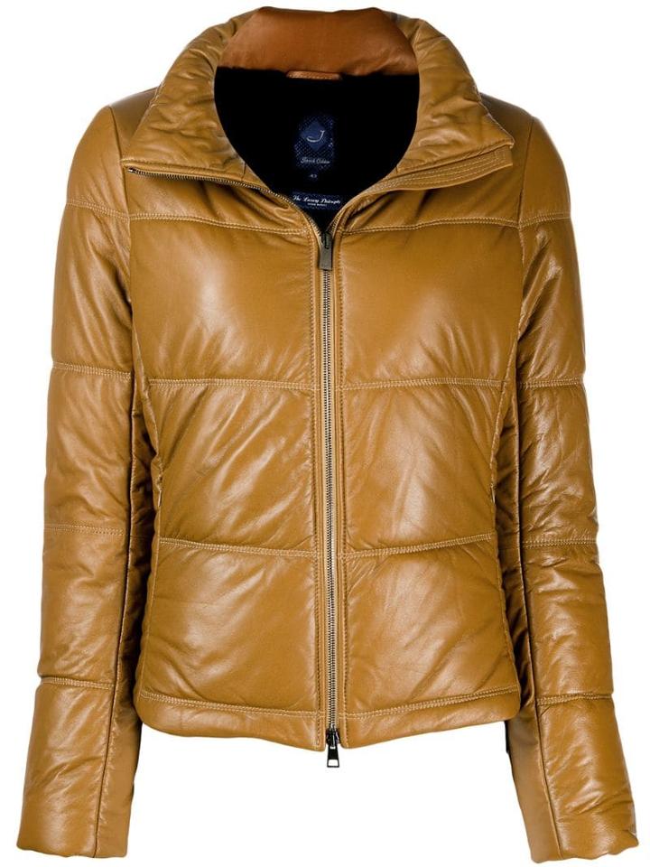 Jacob Cohen Quilted High-neck Jacket - Brown