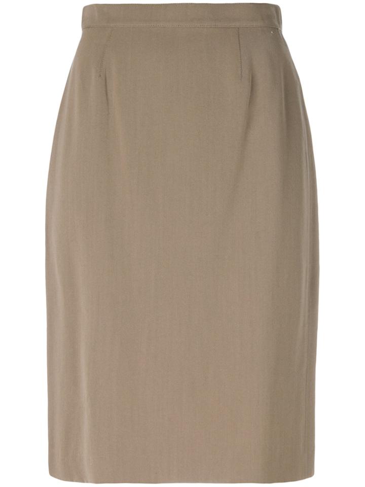 Krizia Vintage Straight Fit Shirt - Nude & Neutrals