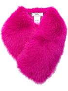 Desa 1972 Fur Collar Scarf - Pink & Purple