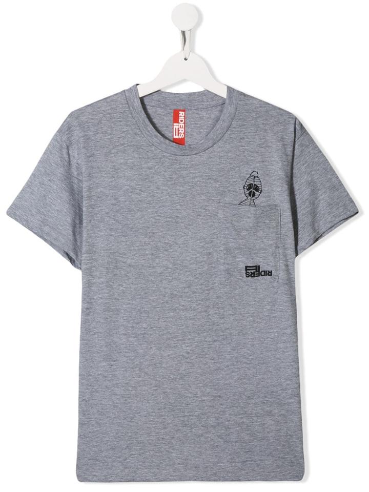 Ai Riders On The Storm Teen Printed T-shirt - Grey
