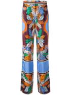Emilio Pucci Printed Wide Leg Pants - Multicolour