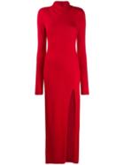 Unravel Project Long Knitted Dress - Red