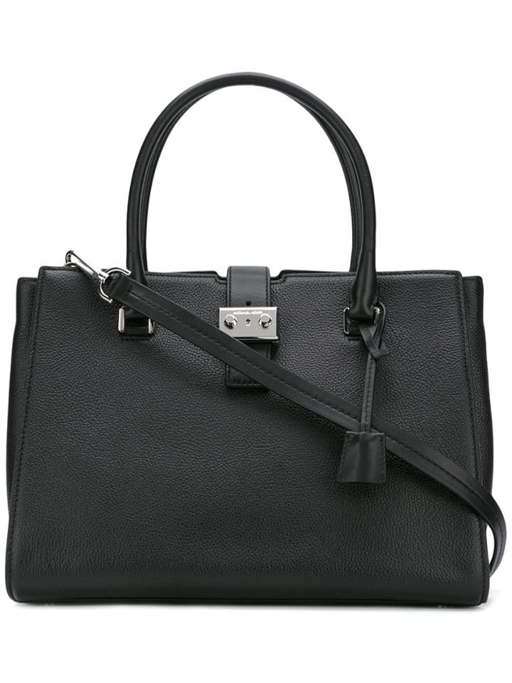 Michael Michael Kors Padlock Square Shoulder Bag - Black
