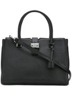 Michael Michael Kors Padlock Square Shoulder Bag - Black