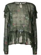 Preen Line Bryoni Floral Printed Top - Green