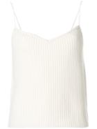 Theory Ribbed Knit Top - White