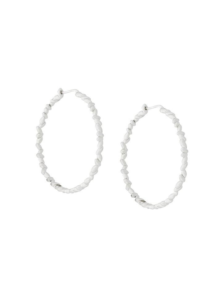 Bea Bongiasca Rice Cluster Hoops - Metallic