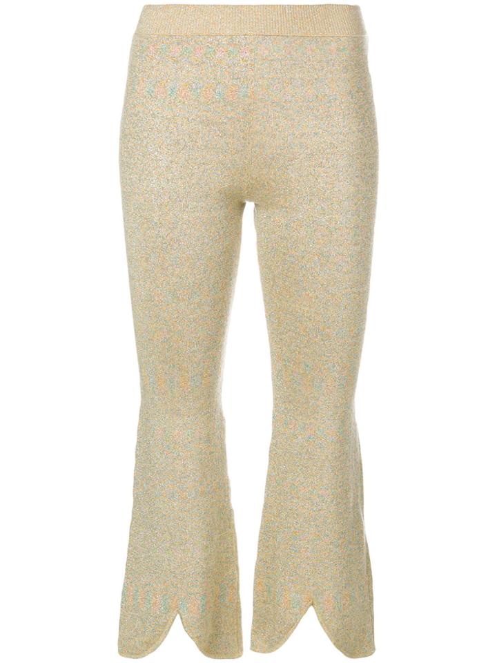Jw Anderson Knitted Trousers - Metallic