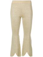Jw Anderson Knitted Trousers - Metallic