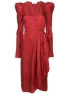 A.l.c. Longsleeved Animal Print Dress - Red