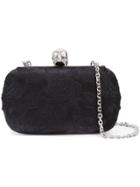 Alexander Mcqueen Rose Embroidered Box Clutch - Unavailable