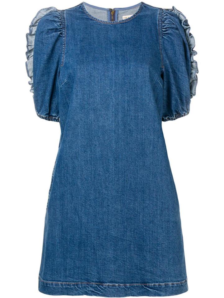Ulla Johnson Ruffled Sleeve Dress - Blue