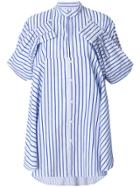 Henrik Vibskov Laundry Foldover Sleeve Stripe Shirt - Blue
