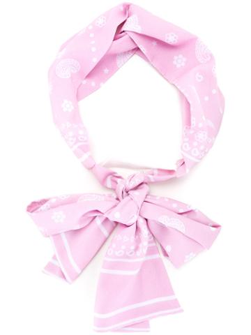 Fleamadonna Paisley-print Headband, Women's, Size: Small, Pink/purple, Polyester