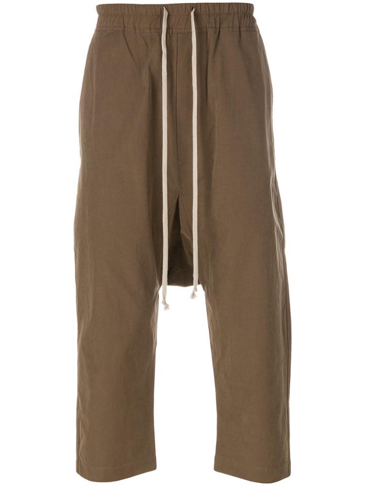 Rick Owens Drkshdw Cropped Pants - Brown