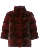 Cara Mila Midi Mink Jacket - Pink