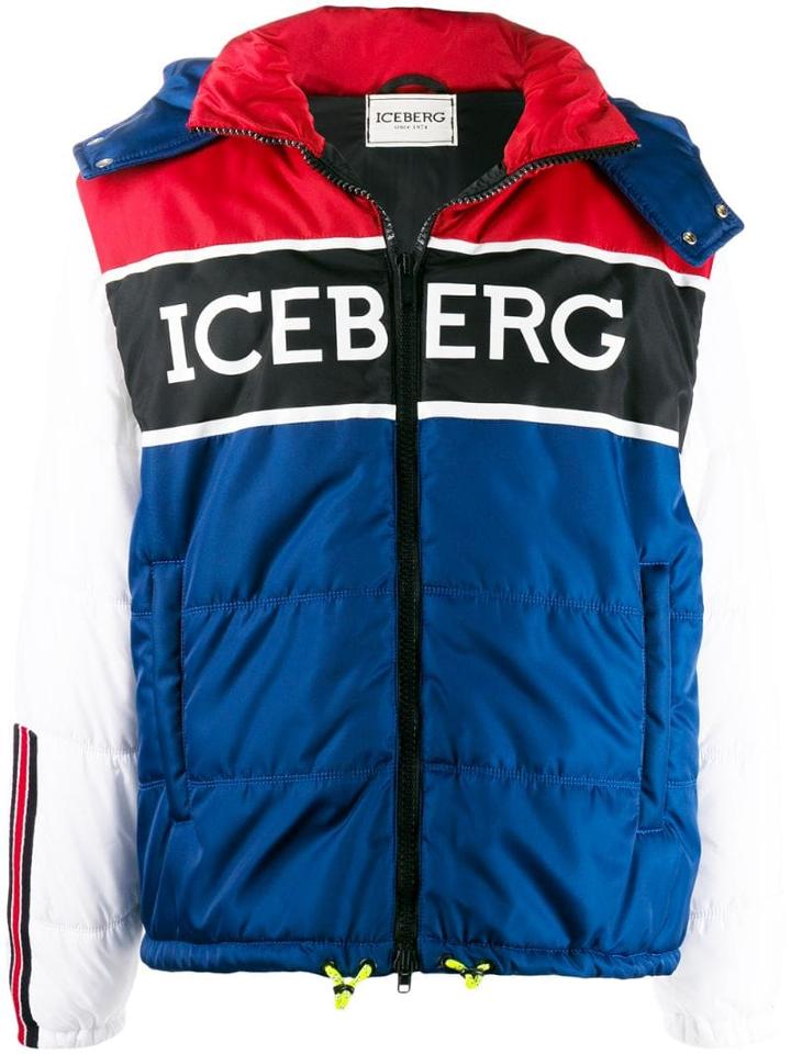Iceberg Colour-block Logo Jacket - Blue