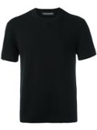 Neil Barrett Short Sleeve Jumper, Men's, Size: Xxl, Black, Wool/cashmere/silk