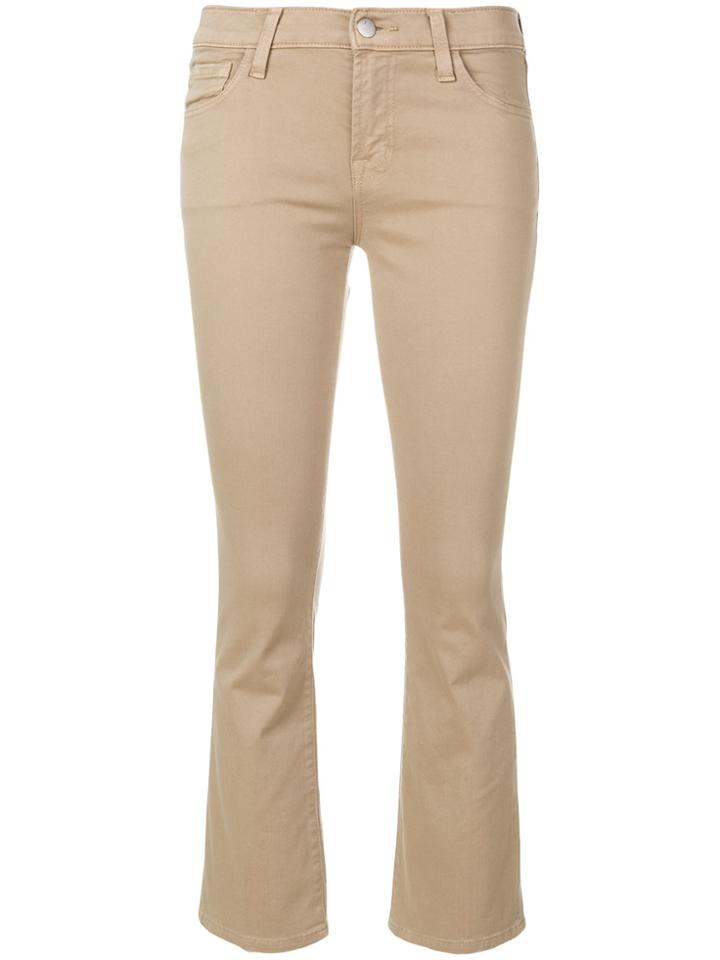 J Brand Cropped Jeans - Nude & Neutrals