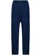 Chiara Bertani Cropped Tapered Trousers - Blue