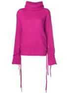 Mcq Alexander Mcqueen Turtle Neck Jumper - Pink