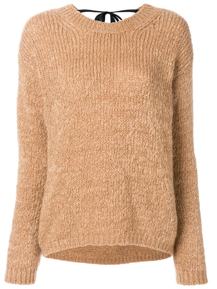 Forte Forte Lace-up Back Jumper - Brown