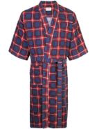 Fear Of God Checked Belted Coat - Red