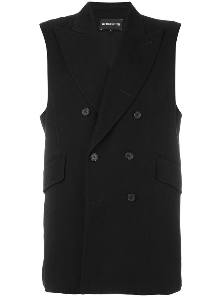 Ann Demeulemeester Tailored Gilet - Black
