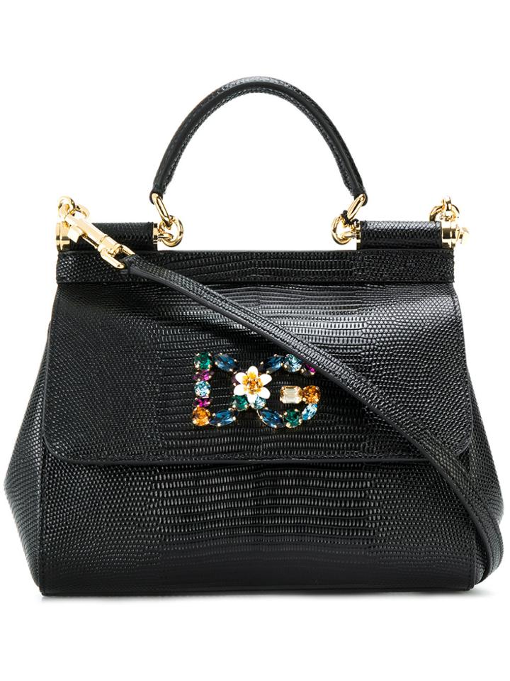 Dolce & Gabbana Small Sicily Tote - Black