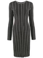 Antonino Valenti Striped Sweater Dress - Black