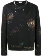 Valentino - Firework Print Sweatshirt - Men - Cotton/polyamide - L, Black, Cotton/polyamide