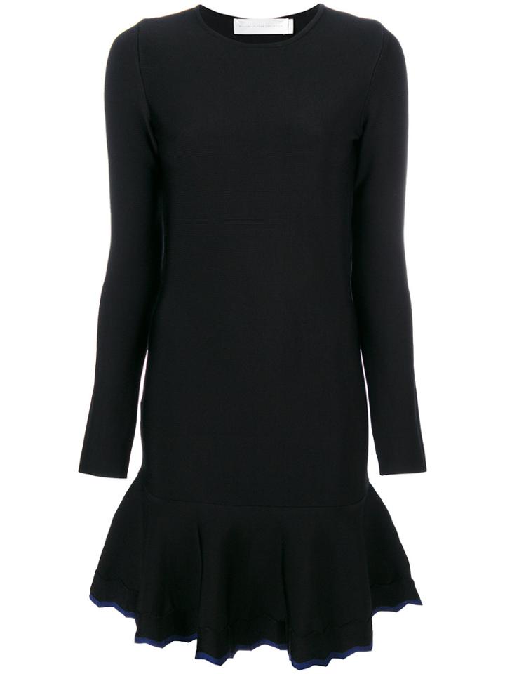 Victoria Victoria Beckham Flared Hem Dress - Black