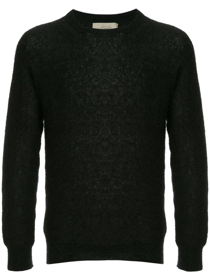 Maison Flaneur Fine Knit Sweater - Black