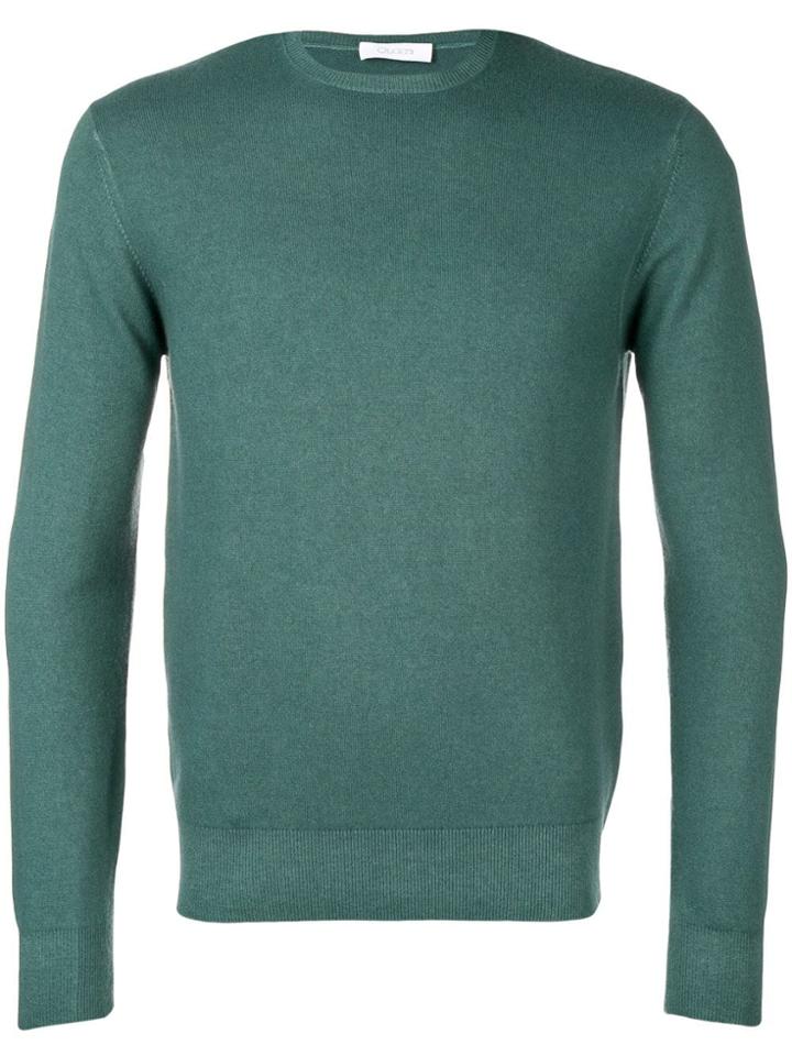 Cruciani Long-sleeve Fitted Sweater - Green