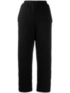 Mm6 Maison Margiela Embroidered Logo Track Trousers - Black