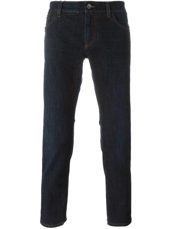 Dolce & Gabbana Tapered Jeans, Men's, Size: 46, Blue, Cotton/spandex/elastane