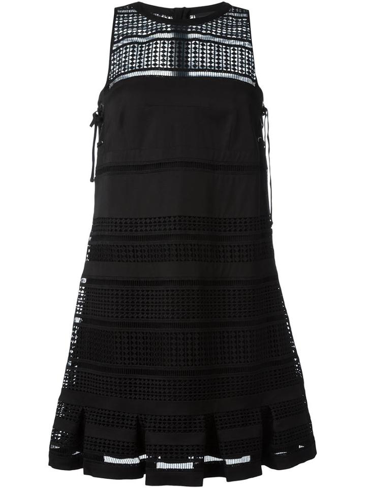 Diesel Black Gold Perforated Panel Dress