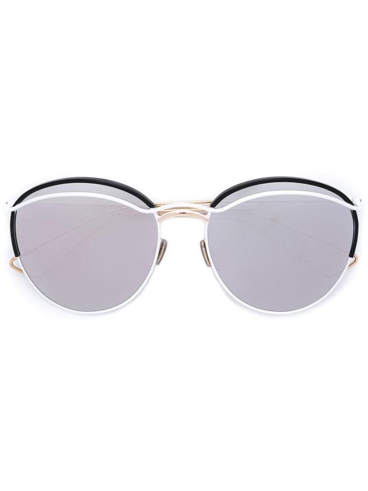 Dior Eyewear 'dioround' Sunglasses, Women's, White, Acetate/metal (other)