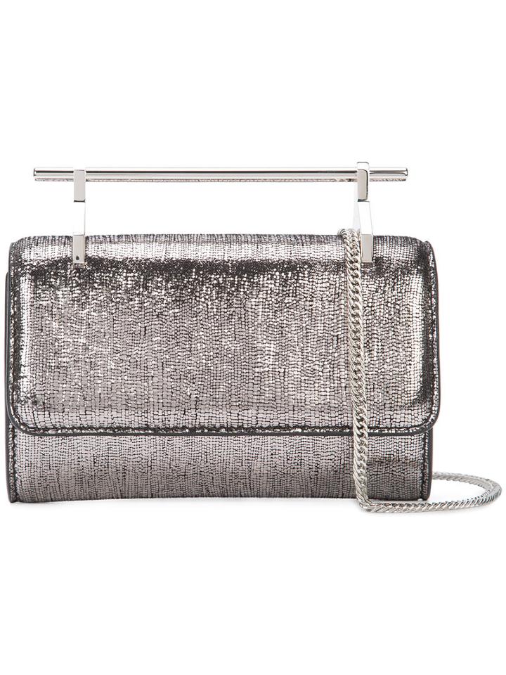M2malletier Mini Fabricca Crossbody Bag, Women's, Grey, Leather